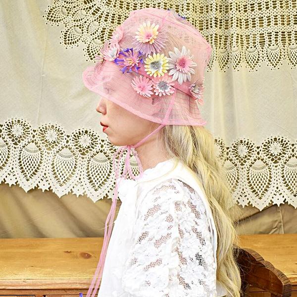 Barairo no Boushi 可愛い 帽子 ハット レディース 染花 フルール