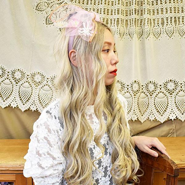 ドレスカチューシャ Rora カチューシャ シャトレ フワラー (2color) ヘッドドレス