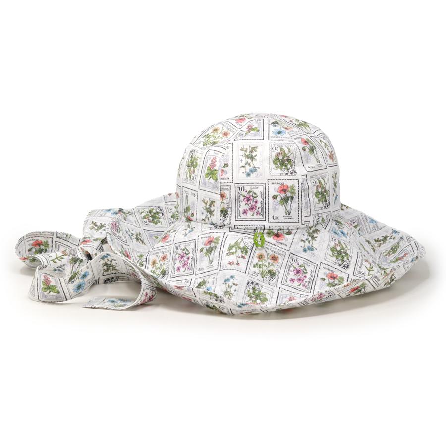 Barairo no Boushi 帽子 レディース UVカット 春夏 つば広 バラ色の