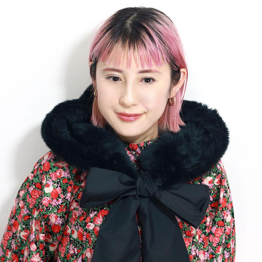 Barairo no Boushi 可愛い ファー 帽子 フード レディース 秋冬 防寒