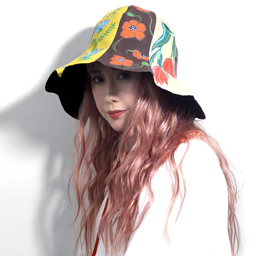Barairo no Boushi かわいい 帽子 レディース ハット 花柄 つば Barairo no Boushi かわいい 帽子 レディース ハット 花柄 つば