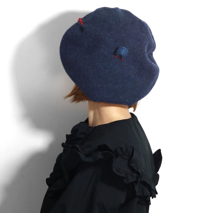 Barairo no Boushi ベレー帽 レディース 秋冬 リブ付きmixベレー Barairo no Boushi ベレー帽 レディース 秋冬 リブ付きmixベレー