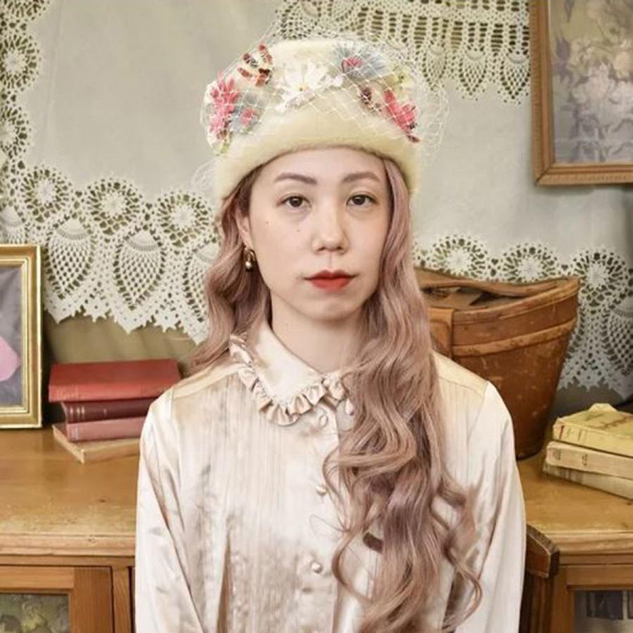 バラ色の帽子ロシアンベレー帽 バラ色の帽子ロシアンベレー帽