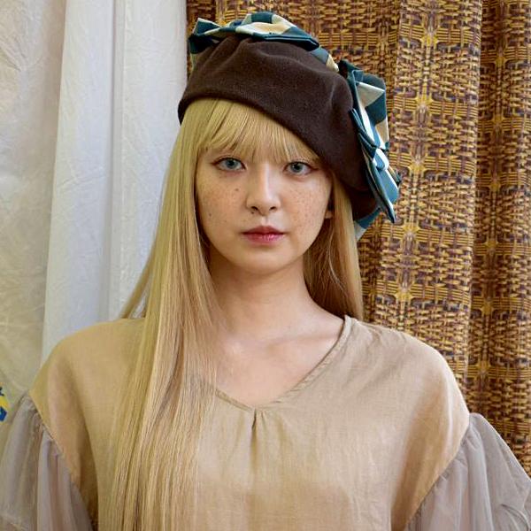 Barairo no Boushi ベレー帽 リボン 帽子 レディース 春夏 ベレー バラ
