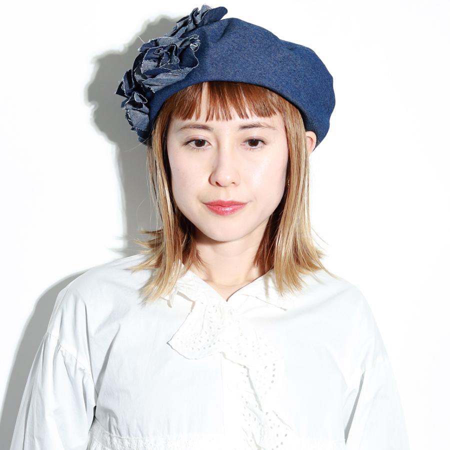 Barairo no Boushi ベレー帽 デニム レディース ベレー 春夏 Barairo no Boushi ベレー帽 デニム レディース ベレー 春夏