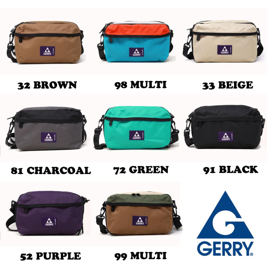 GERRY（ジェリー） 横長 バッグ ショルダーバッグ 大きめ ダブル