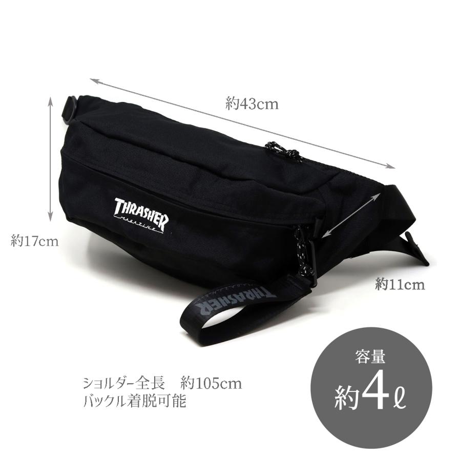 THRASHER（スラッシャー） ボディバッグ ウエストポーチ ウエスト
