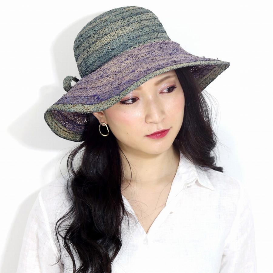 レディース 帽子 ストローハット ROBERTidea イタリア製 麦わら