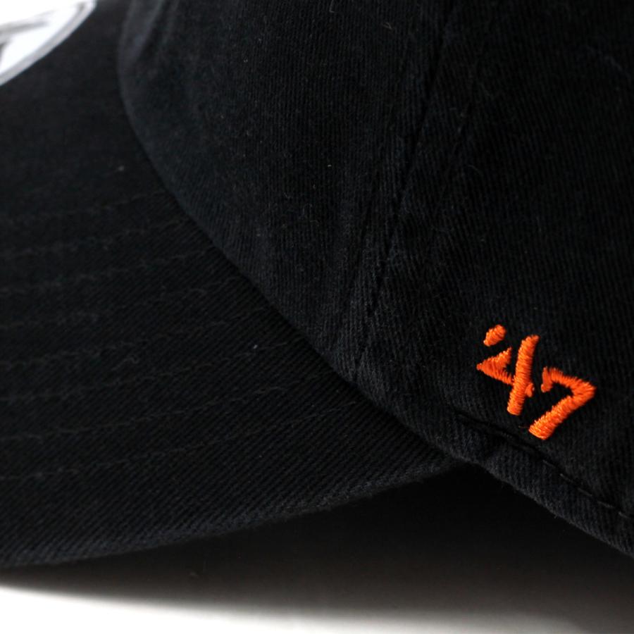 47 キャップ メンズ レディース ブランド 47brand クリーンナップ  フォーティーセブン Orioles '47 CLEAN UP Black (Black x Orange Logo)