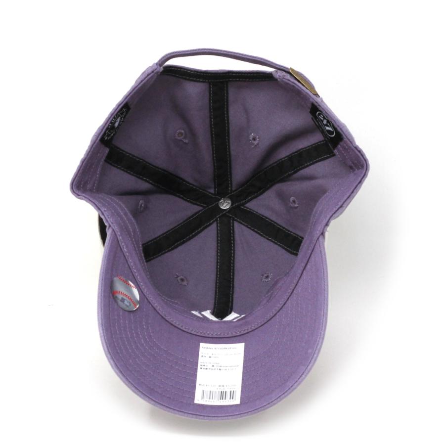 47 キャップ クリーンナップ フォーティーセブン Yankees '47 CLEAN UP Iris パープル 47brand｜elehelm-hatstore｜06