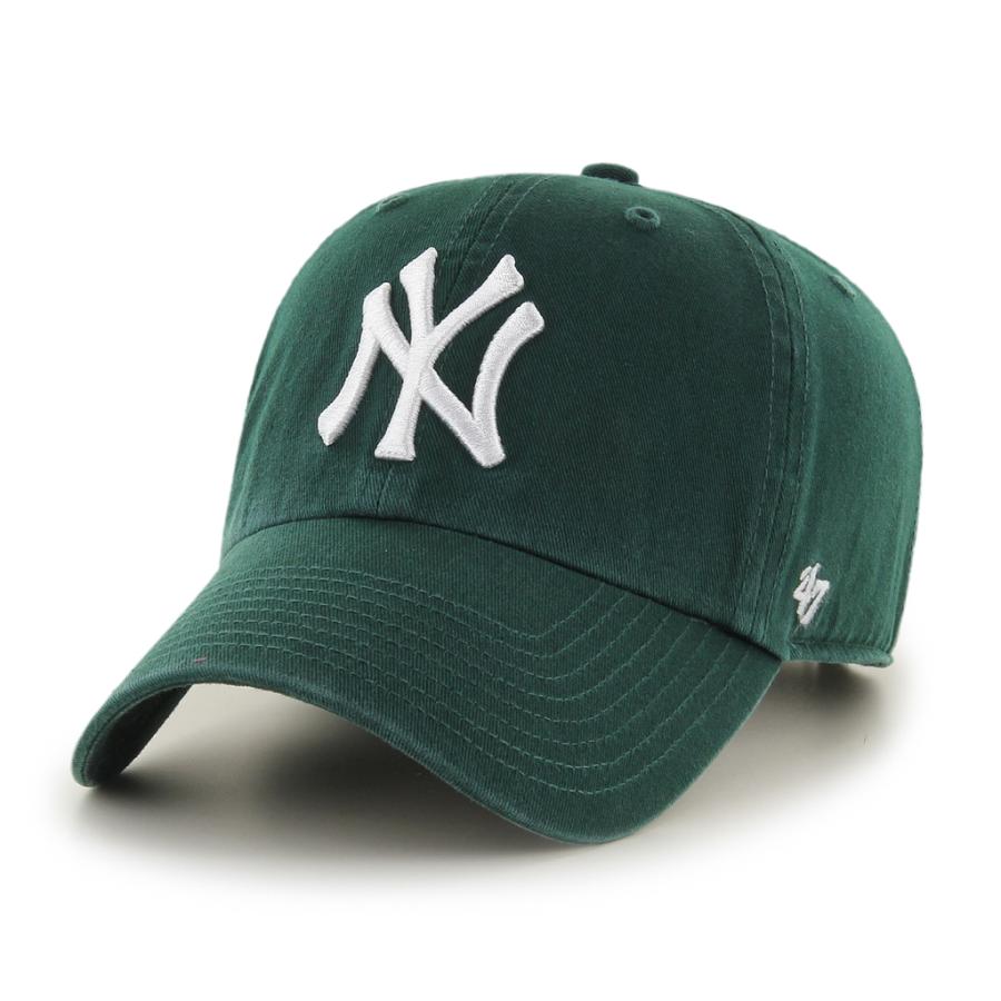 47 キャップ クリーンナップ  フォーティーセブン ブランド キャップ Yankees '47 CLEAN UP Dark Green ダークグリーン 47brand｜elehelm-hatstore