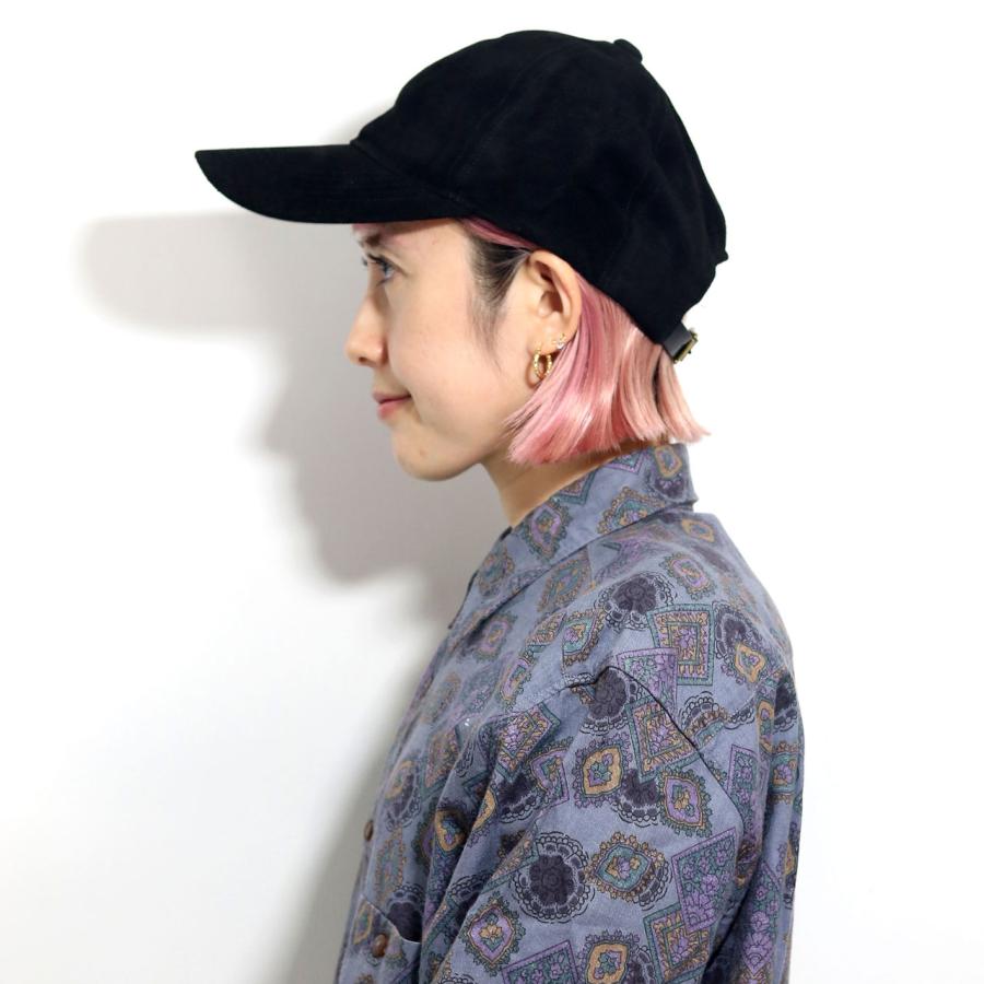 スエード キャップ レザー 本革 帽子 ReqHatter メンズ レディース