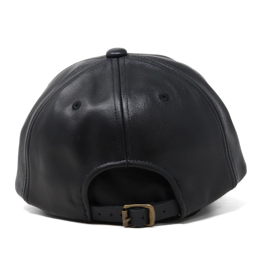 ReqHatter（レックハッター） レザーキャップ 黒 革キャップ 帽子 羊革