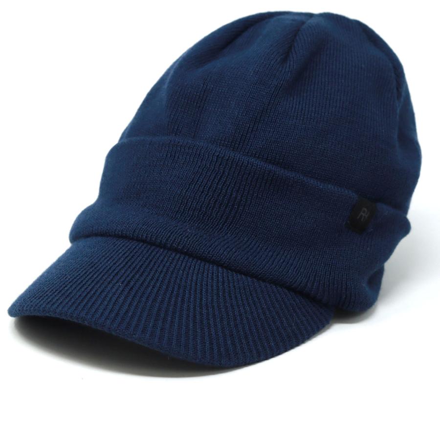ReqHatter（レックハッター） つば付き ニット帽 メンズ 内ボア 秋冬