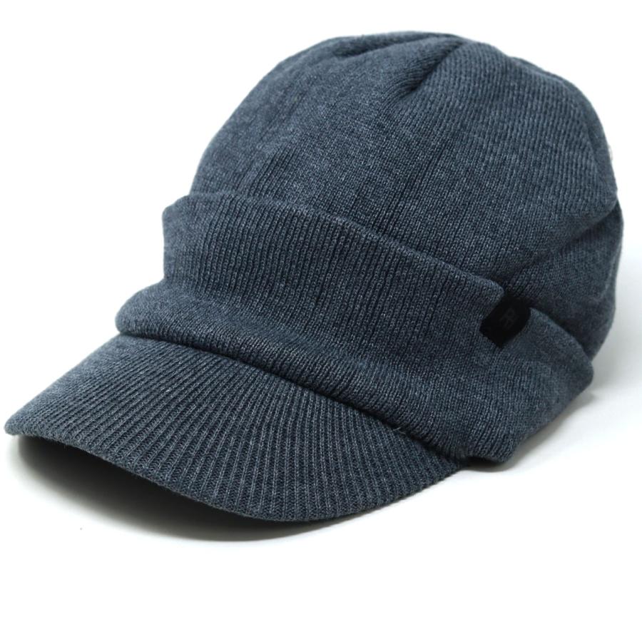 ReqHatter（レックハッター） つば付き ニット帽 メンズ 内ボア 秋冬