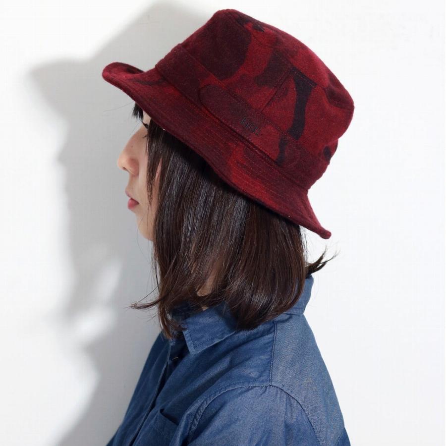 Racal ラカル カモ柄 帽子 ハット メンズ 迷彩 カモフラージュ サハリハット ウール フランネル メルトン ワイン RACAL（ラカル） カモ柄 帽子 ハット メンズ 迷彩 カモフラージュ