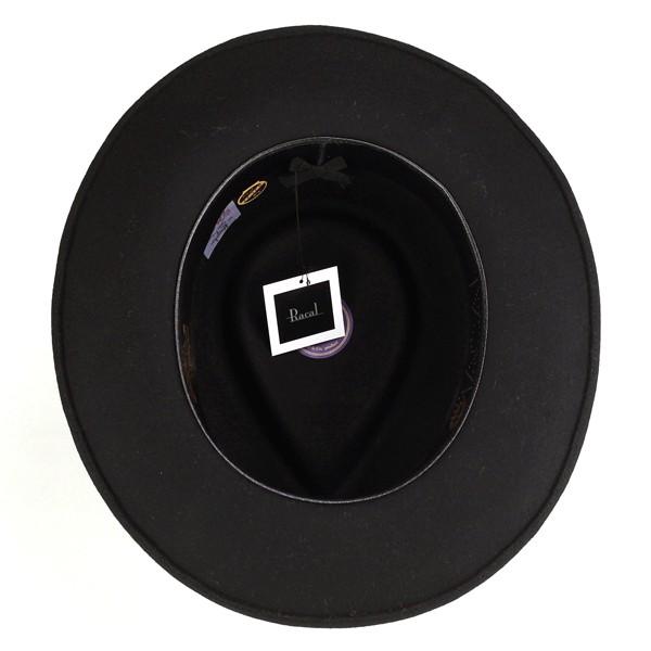 racal ハット 帽子 秋冬 フェルトハット ラカル ワンポイント シンプル トレンド お洒落 黒 ブラック RACAL（ラカル） ハット 帽子 秋冬 フェルトハット ワンポイント