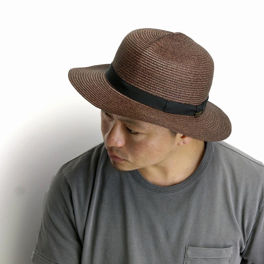 ストローハット メンズ ブランド ラカル 帽子 メンズ オプティモ 日本製 hat racal ペーパーブレード 夏 麦わら帽子 レディース 大きめ茶 ブラウン｜elehelm-hatstore