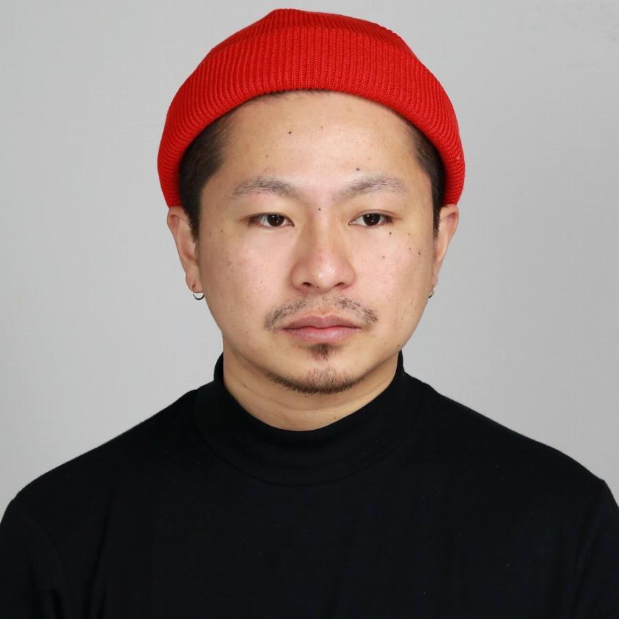 キャピタル ハンドニット フィッシャーマンキャップ 赤系 ニット帽 ビーニー RACAL（ラカル） リブニット cap フィッシャーマンキャップ メンズ