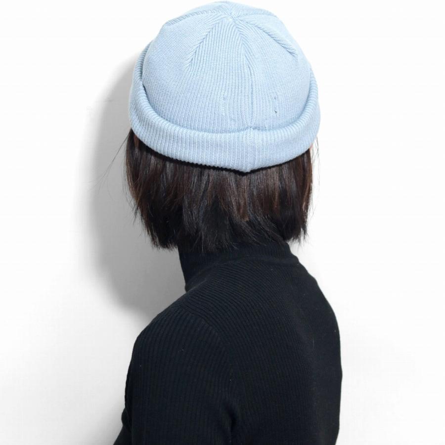 RACAL（ラカル） ツバなし 帽子 浅い ニット 帽 ロールキャップ ニット