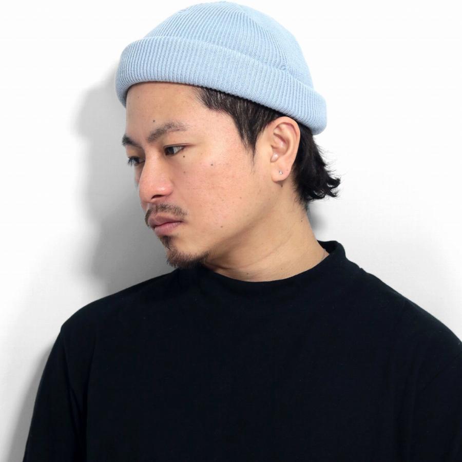 RACAL（ラカル） ツバなし 帽子 浅い ニット 帽 ロールキャップ ニット