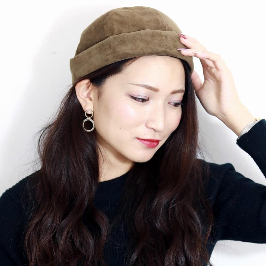 Racal ラカル　豚革　フィッシャーマンキャップ RACAL フィッシャーマンキャップ 秋冬 ロールキャップ 豚革