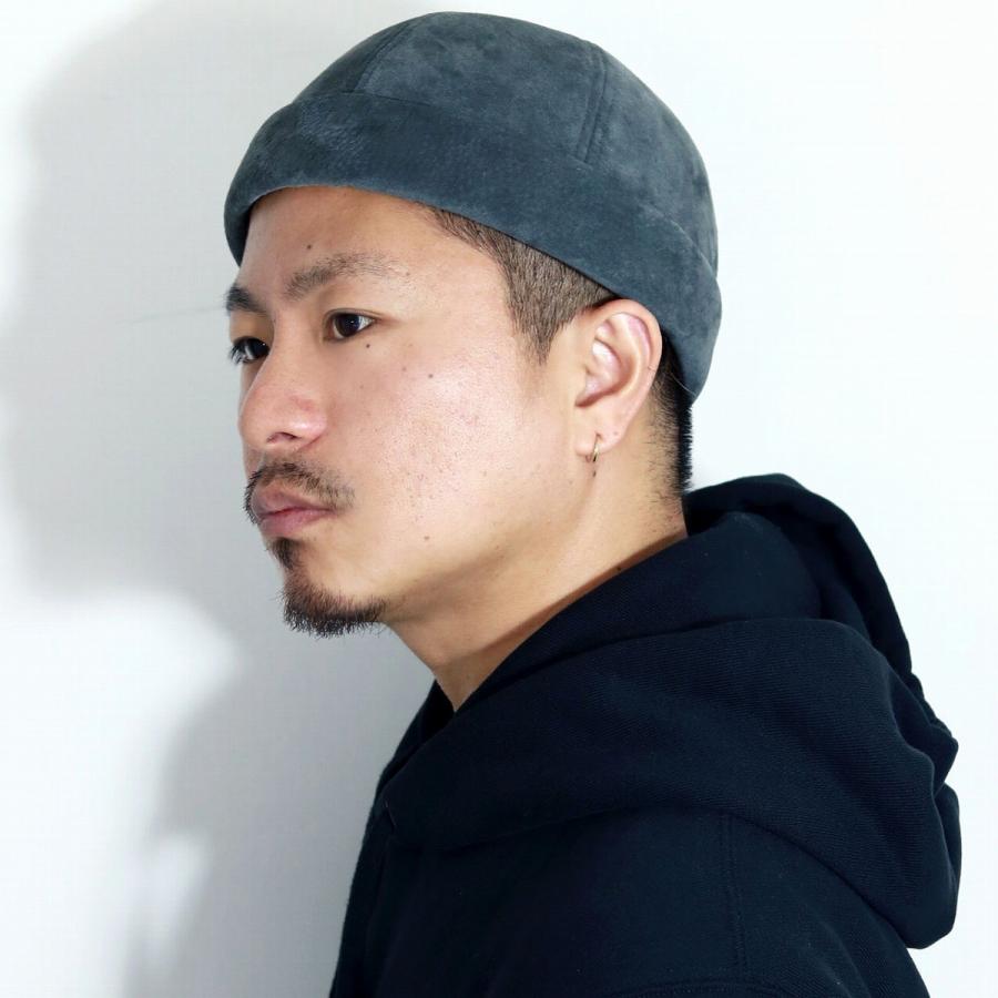 RACAL フィッシャーマンキャップ 秋冬 ロールキャップ 豚革