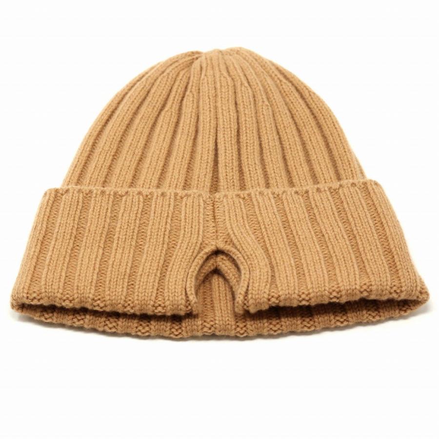 RACAL（ラカル） リブ編み ニットキャップ メンズ カシミヤ 帽子