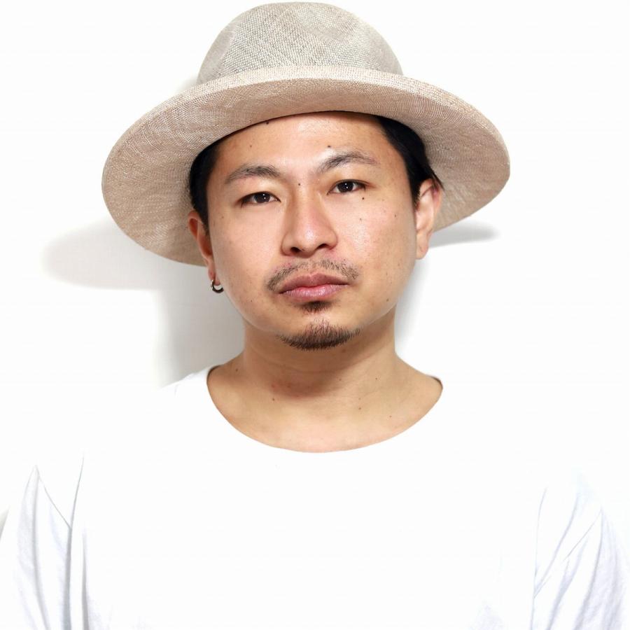 RACAL（ラカル） 中折れハット メンズ ケンマ草 麦わら帽子 メンズ 中