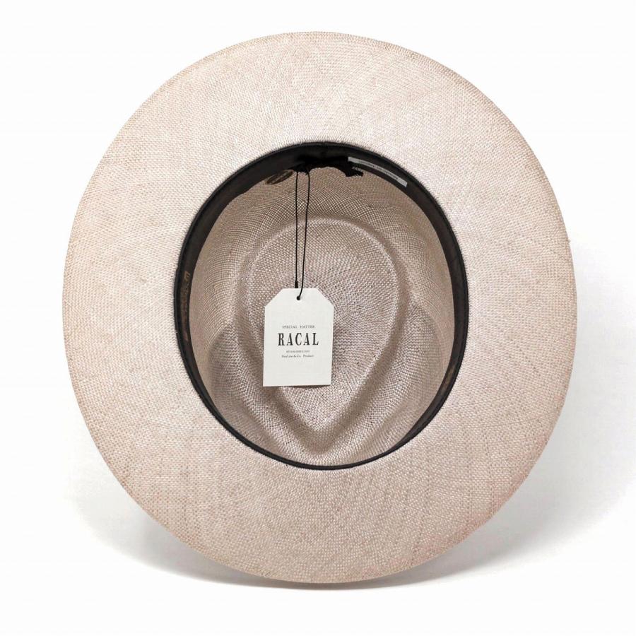 RACAL（ラカル） 中折れハット メンズ ケンマ草 麦わら帽子 メンズ 中
