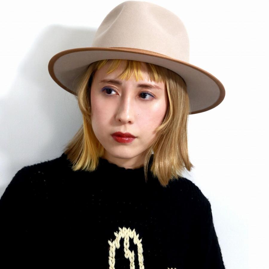 RACAL（ラカル） フェドラハット ラビットファー 秋冬 中折れハット