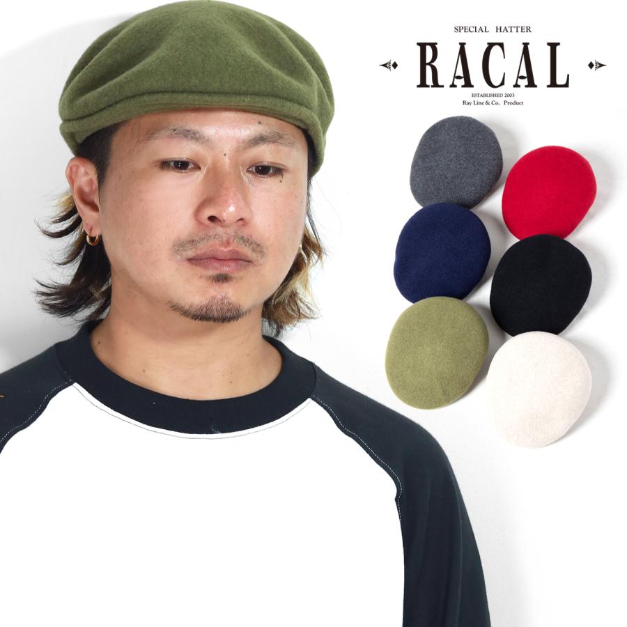 RACAL（ラカル） ウール アイビーキャップ ハンチング メンズ 秋冬