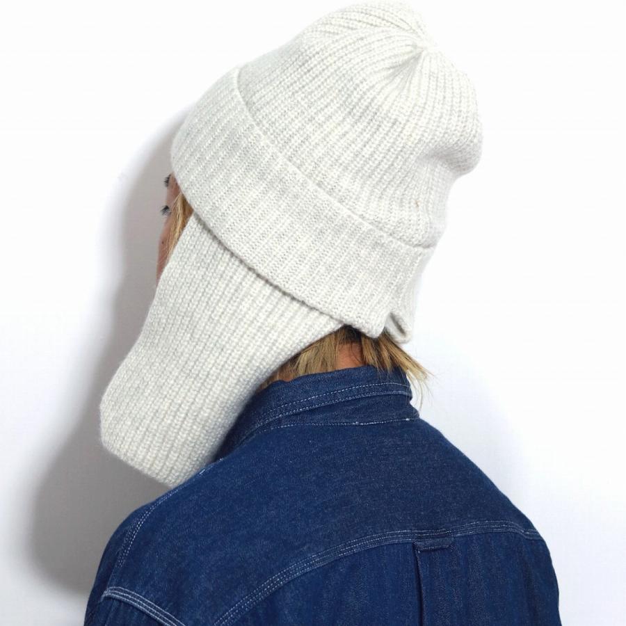 RACAL 耳当て付き ニットワッチ タスマニアラムウール ニット帽