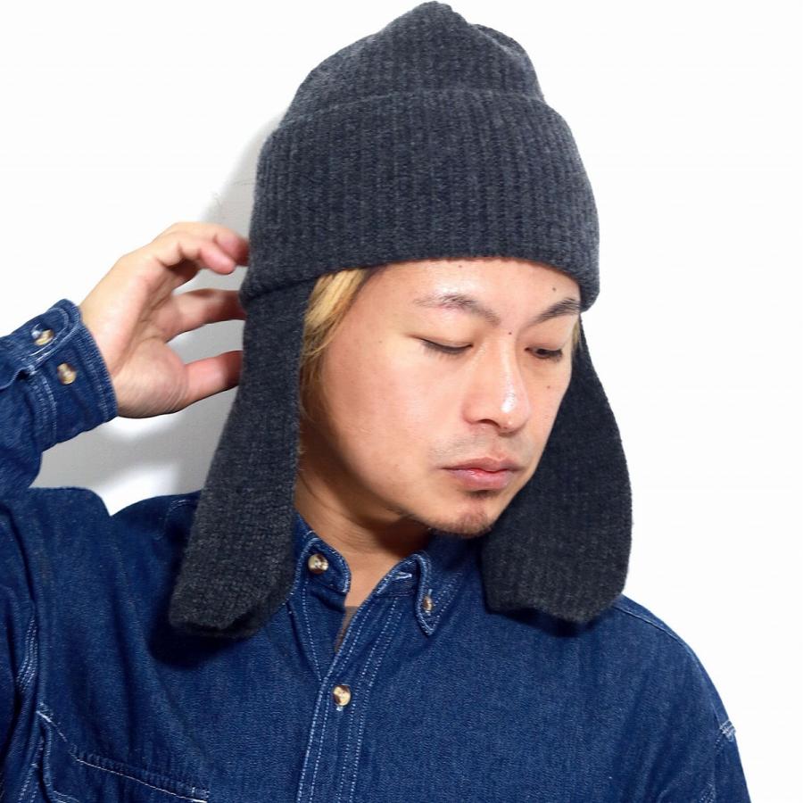 RACAL（ラカル） 耳当て付き ニットワッチ タスマニアラムウール