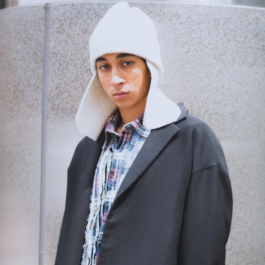 RACAL（ラカル） 耳当て付き ニットワッチ タスマニアラムウール