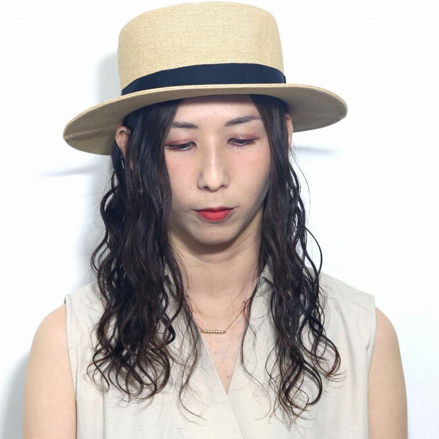 RACAL（ラカル） ボーターハット メンズ カンカン帽 メンズ ペーパー