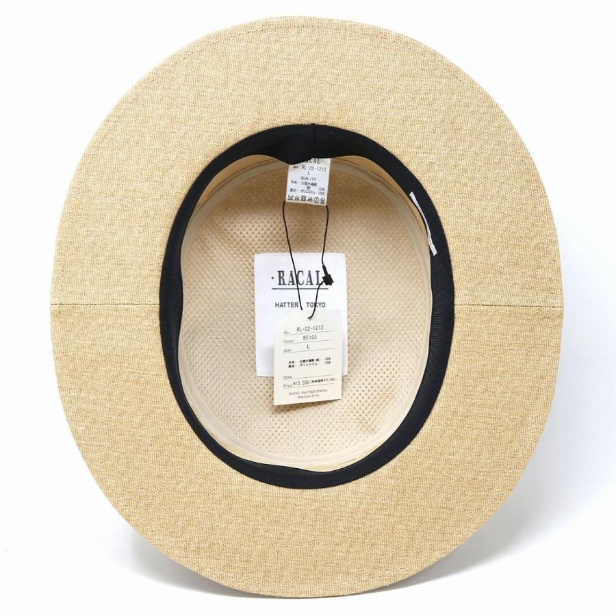 RACAL（ラカル） ボーターハット メンズ カンカン帽 メンズ ペーパー
