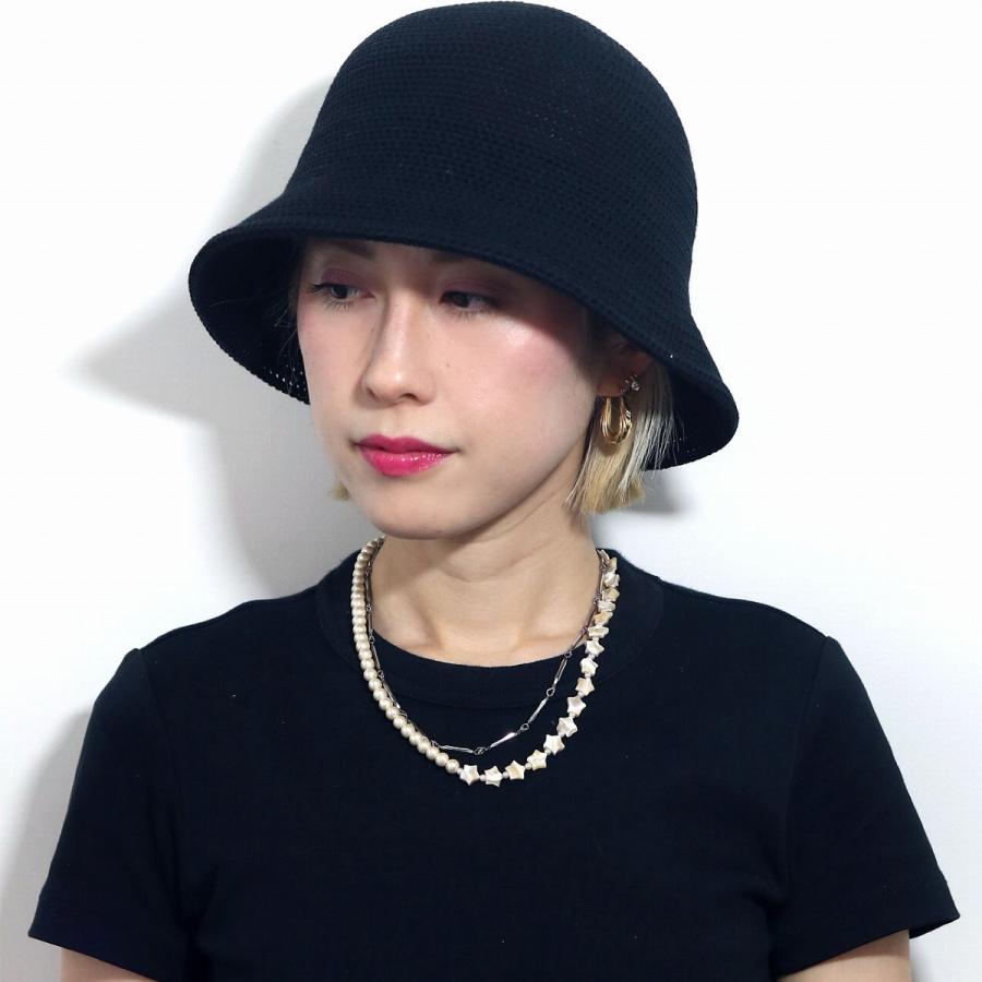 RACAL（ラカル） クロッシェ ニットハット メンズ かぎ針編み風 ダウン
