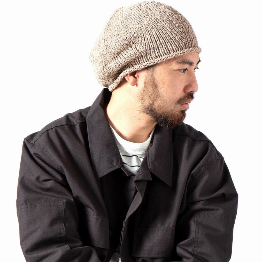 ダッフィ　ベレー帽　セーター 大きめ ゆったりベレー帽 アラン編み 伸びる レディース 秋冬