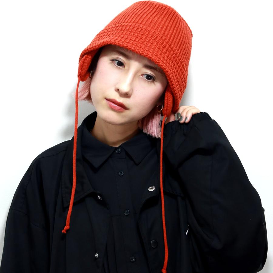 RACAL（ラカル） ニットバケット ニット帽 耳当て付き ニットハット