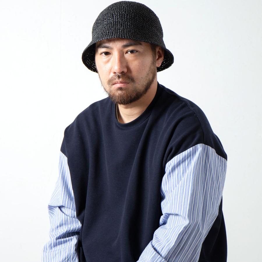 RACAL チューリップハット メンズ ペーパー ハット 編み込み