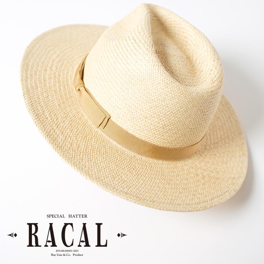 RACAL（ラカル） パナマハット メンズ パナマ帽 メンズ 中折れ帽 帽子