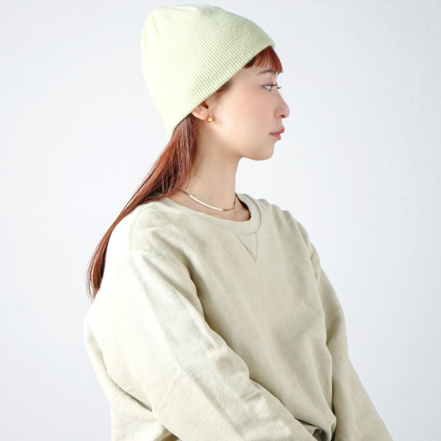 RACAL（ラカル） カシミヤ ニット帽 cashmere mix 細リブ編み ニット帽