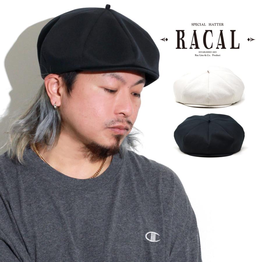 RACAL（ラカル） キャスケット メンズ 春夏 コットンリネン 8パネル