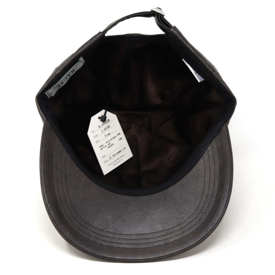 RACAL（ラカル） キャップ レディース フェイクレザー Fake Leather