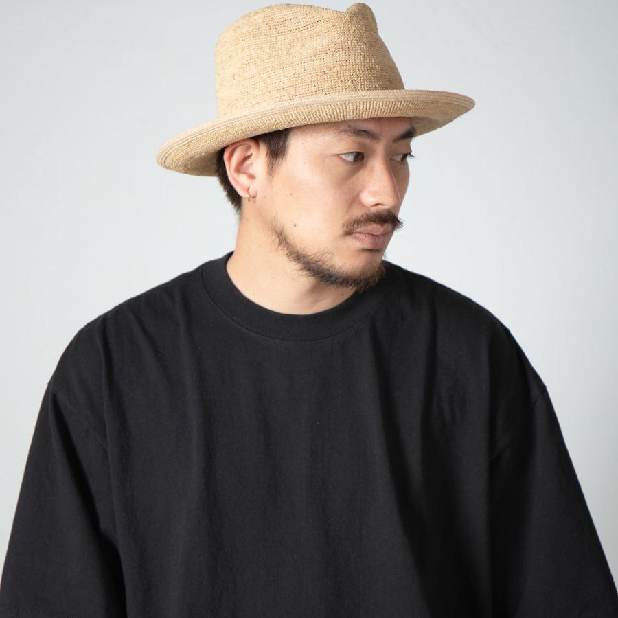 RACAL（ラカル） ラフィアハット クラッシャブル Crushable Raffia Hat
