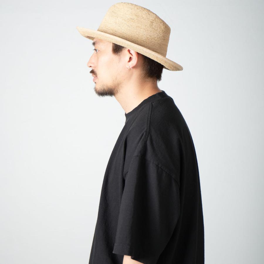 RACAL（ラカル） ラフィアハット クラッシャブル Crushable Raffia Hat