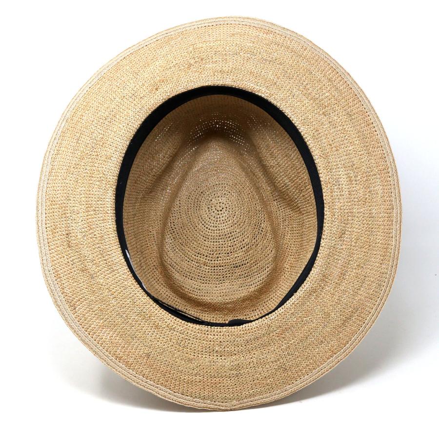 RACAL（ラカル） ラフィアハット クラッシャブル Crushable Raffia Hat