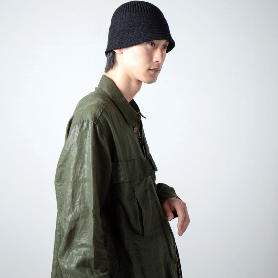 NKNIT ンニットヴィーガンレザー セーラーハット RACAL（ラカル） ニットハット メンズ セーラーハット Knit Sailor Hat