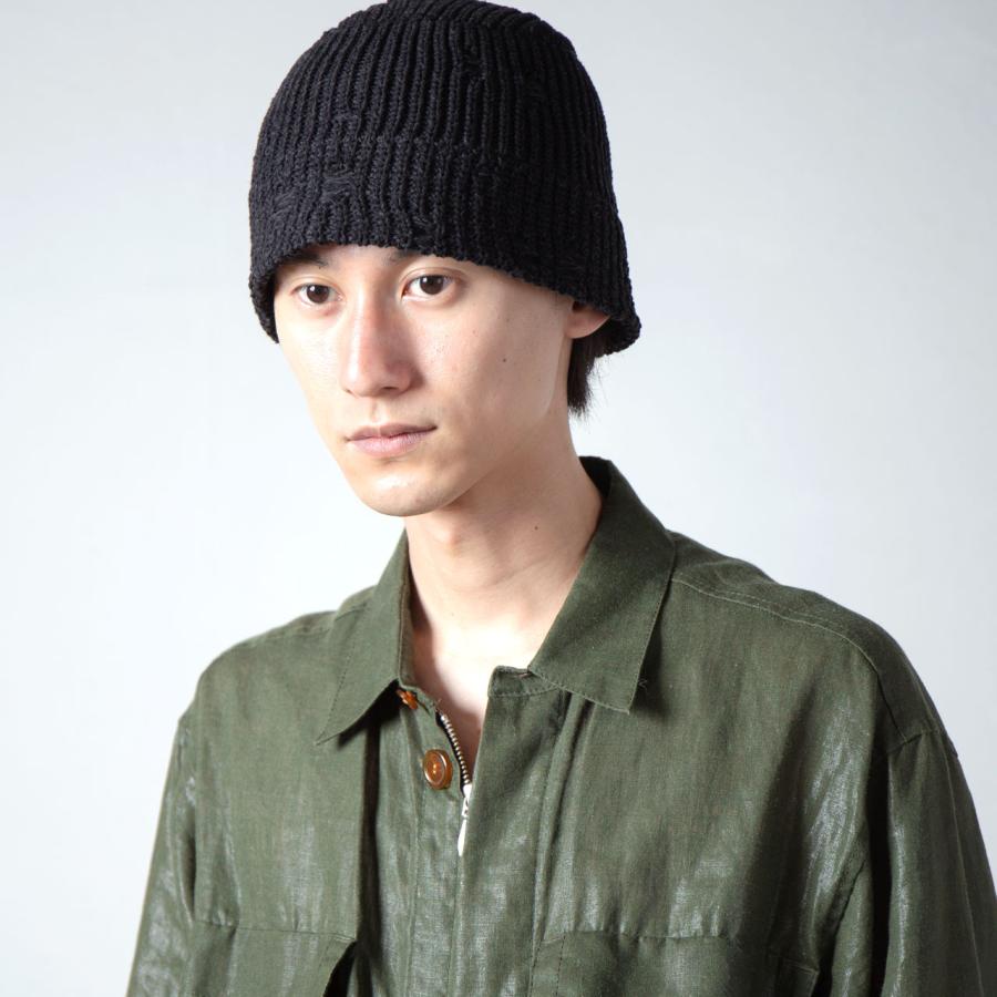 RACAL（ラカル） ニットハット メンズ ヴィンテージ加工 Damage Knit